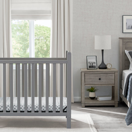 Classic Mini Crib with 2.75-inch Mattress - Convertible to Twin Bed