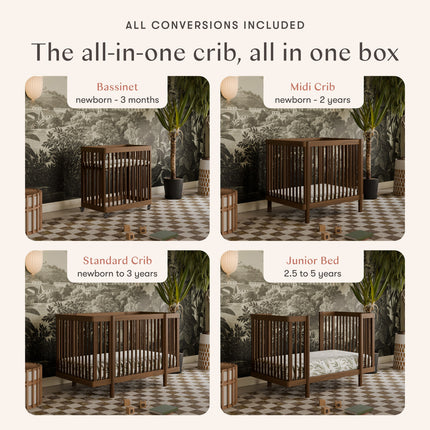 Pogo 8-in-1 Convertible Crib with All-Stages® Conversion Kits