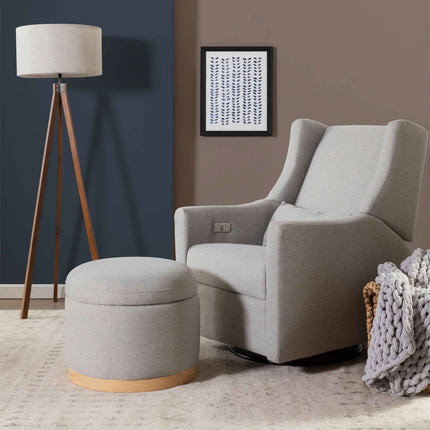 Naka Storage Ottoman in Eco-Performance Fabric | Water Repellent & Stain Resistant