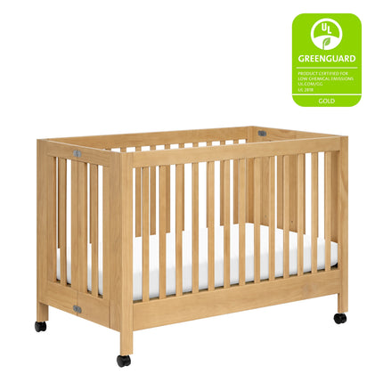 Maki Portable Folding Crib with Toddler Bed Conversion Kit