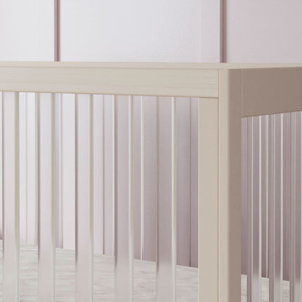 Harlow Acrylic 3-in-1 Convertible Crib with Toddler Bed Conversion Kit