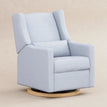 Performance Blue Chambray Eco-Twill with Light Wood Base