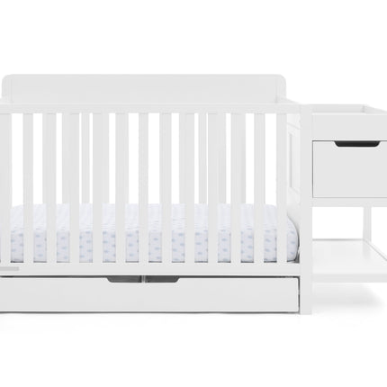 Maya 5-in-1 Convertible Crib and Changer with Storage