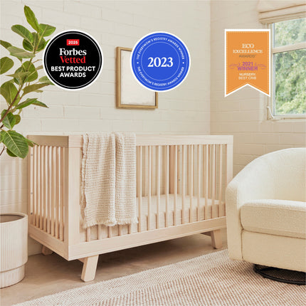 Hudson 3-in-1 Convertible Crib with Toddler Bed Conversion Kit
