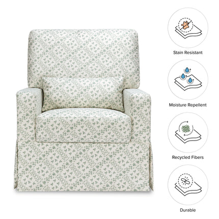 Sarah Flint x Namesake Crawford Swivel Glider in Eco-Performance Fabric | Water Repellent & Stain Resistant