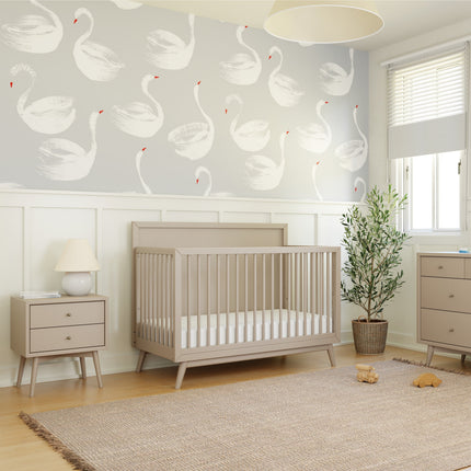 Palma 4-in-1 Convertible Crib with Toddler Bed Conversion Kit