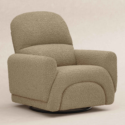 Rainbow Recliner and Swivel Glider in Teddy Loop