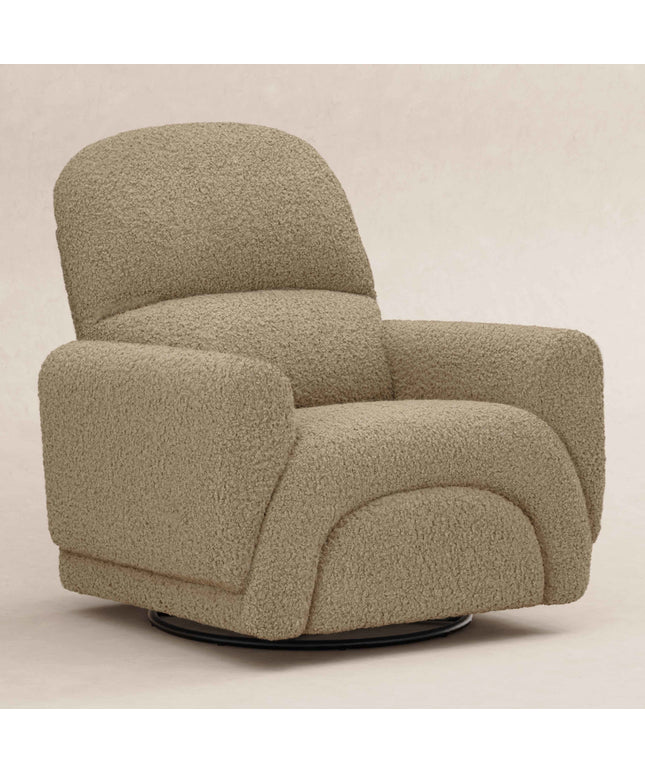 Rainbow Recliner and Swivel Glider in Teddy Loop