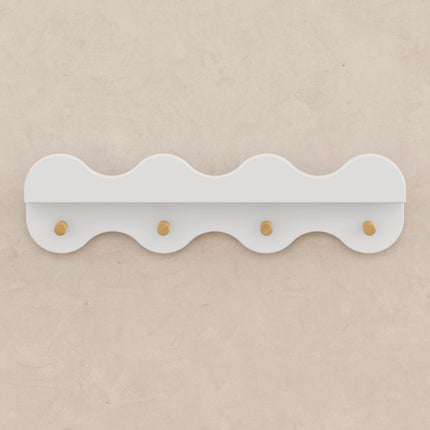 Lido Wave Bookshelf with Hooks