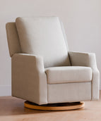 Fog Chatham Stripe Performance Eco-Weave with Light Wood Base