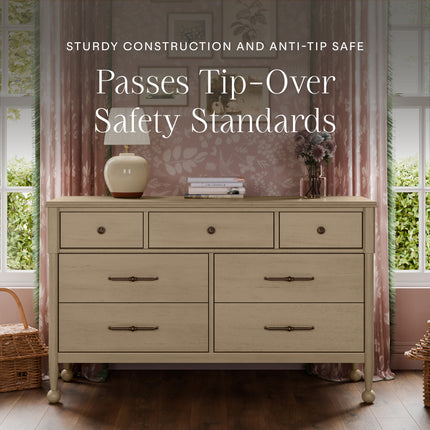 Alouette 7-Drawer Assembled Dresser
