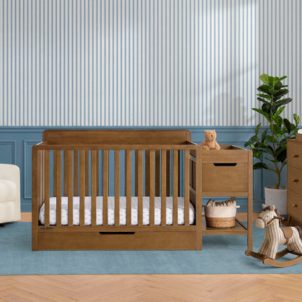 Maya 5-in-1 Convertible Crib and Changer with Storage