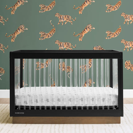 James Acrylic 4-in-1 Convertible Crib