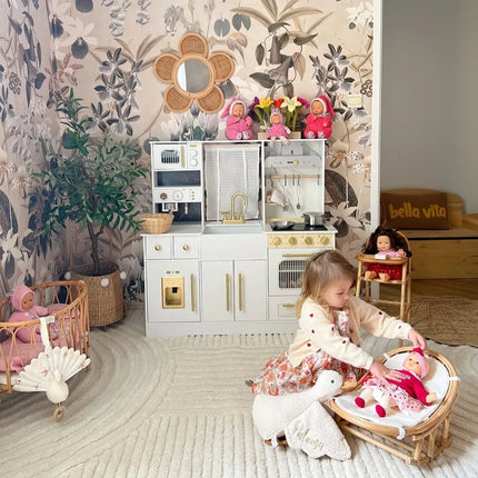 Modern Play Kitchen for Kids - White