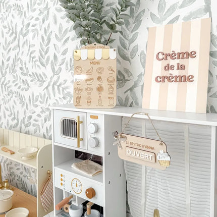 Modern Play Kitchen for Kids - White