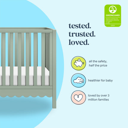 Sammy Scallop 4-in-1  Convertible Crib