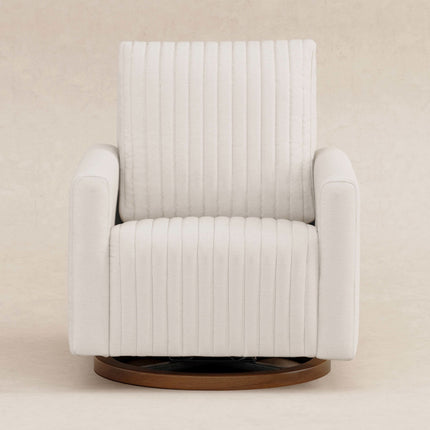 Poe Channeled Swivel Glider in Eco-Performance Fabric | Water Repellent & Stain Resistant