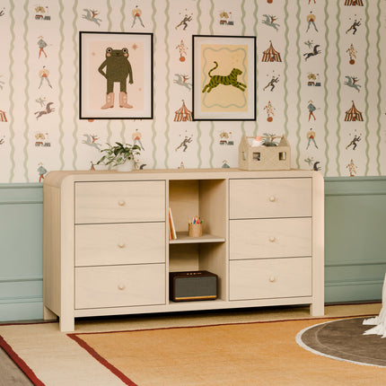 TipToe 6-Drawer Assembled Dresser with Cubbies