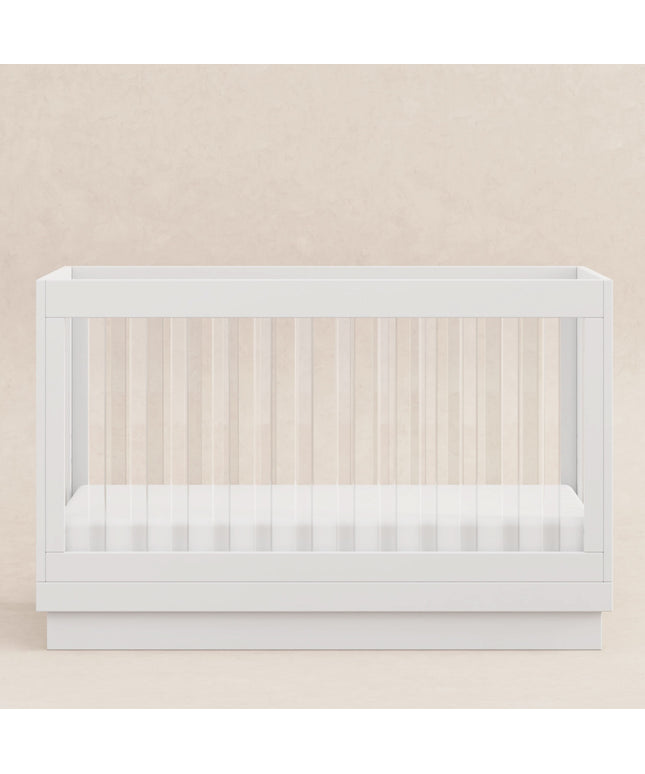 Harlow Acrylic 3-in-1 Convertible Crib with Toddler Bed Conversion Kit