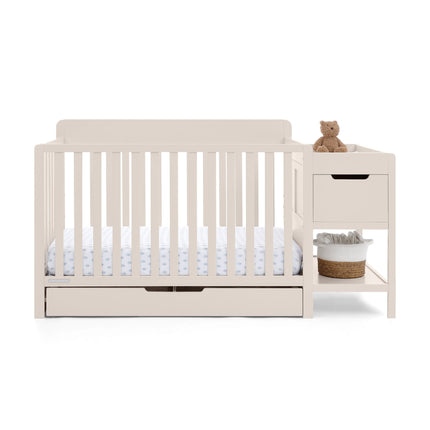 Maya 5-in-1 Convertible Crib and Changer with Storage