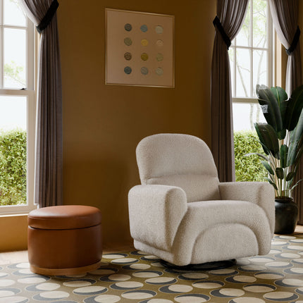 Naka Storage Ottoman in Vegan Leather