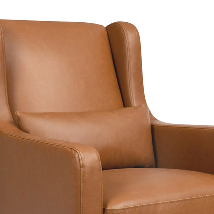Wally Swivel Glider in Vegan Leather