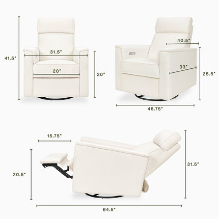Willa Plus Power Glider Recliner w/ Power Headrest - In Store Exclusive