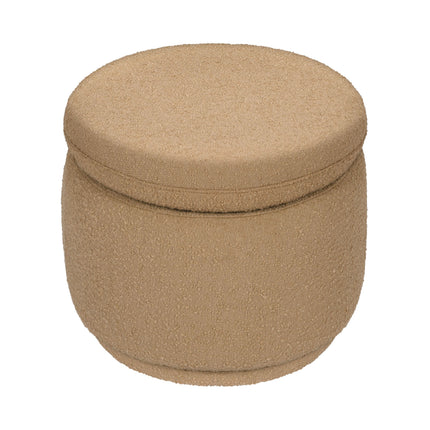 Enoki Storage Ottoman in Boucle