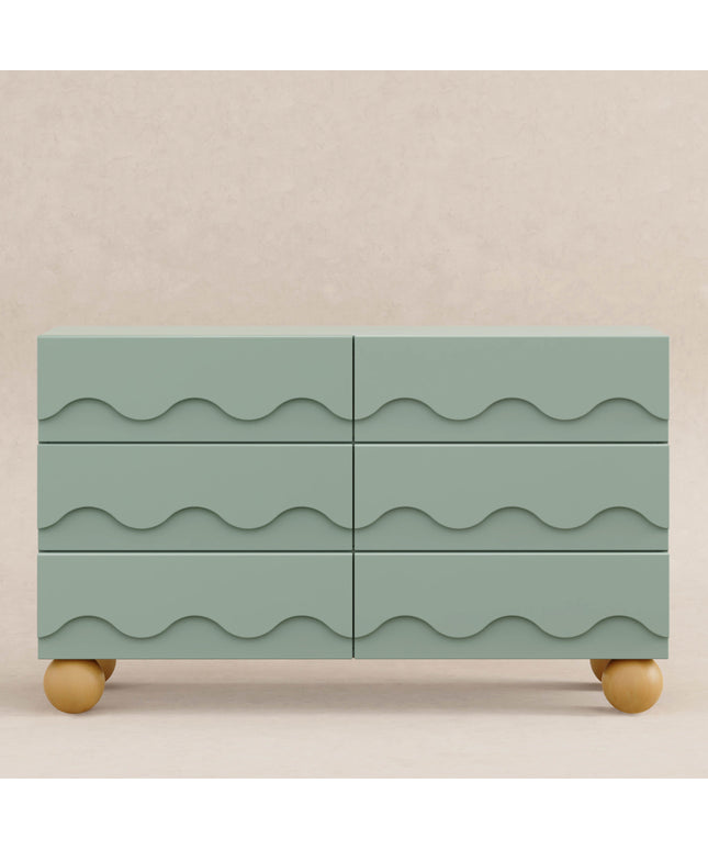 Lido Wave 6-Drawer Assembled Dresser