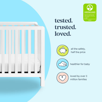 Colby 4-in-1 Low-Profile Convertible Crib