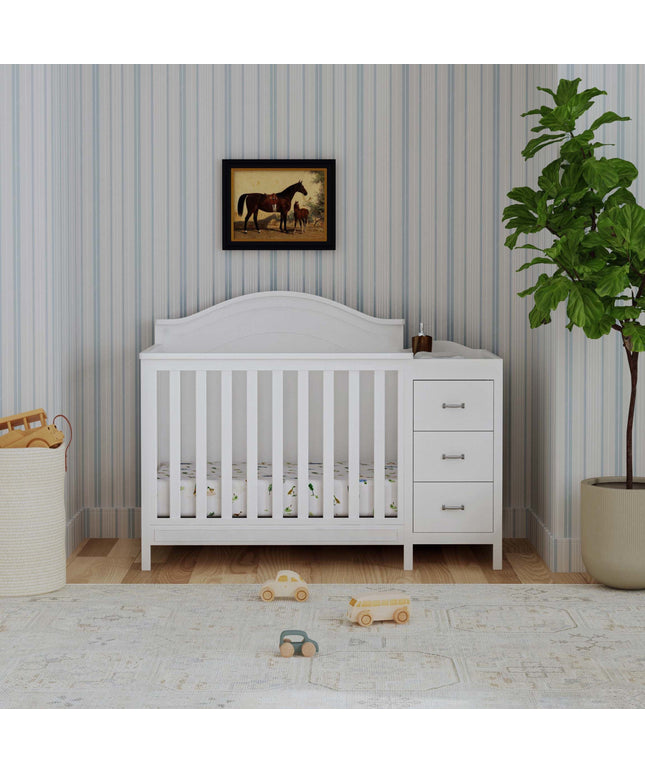 Charlie 4-in-1 Convertible Mini Crib & Changer