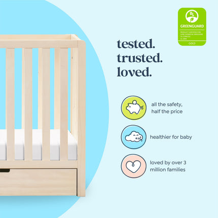 Colby 4-in-1 Convertible Mini Crib with Trundle