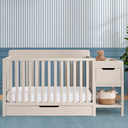 Maya 5-in-1 Convertible Crib and Changer with Storage