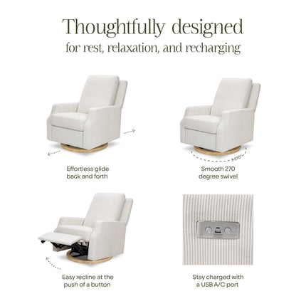 Crewe Electronic Recliner and Swivel Glider