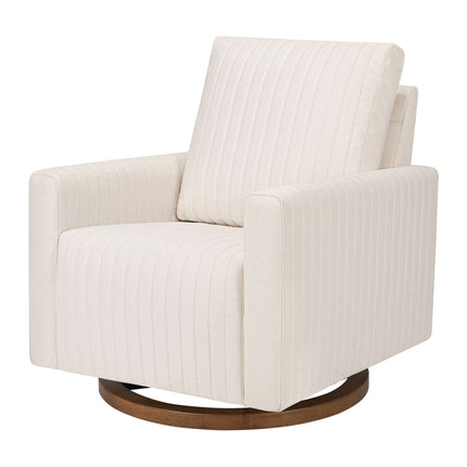 Poe Channeled Swivel Glider in Eco-Performance Fabric | Water Repellent & Stain Resistant