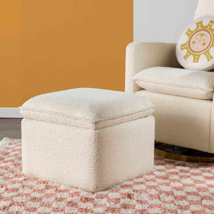 Cali Storage Ottoman in Boucle