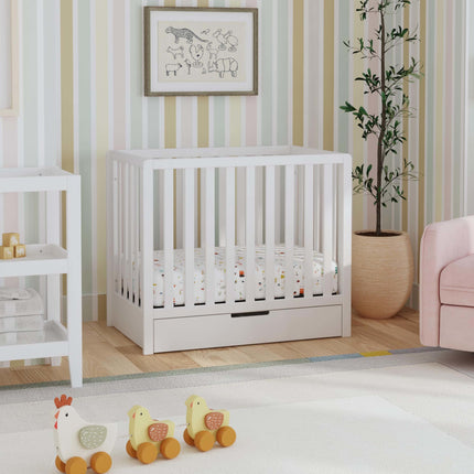 Colby 4-in-1 Convertible Mini Crib with Trundle