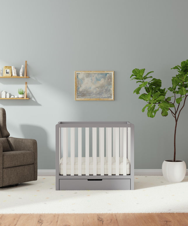 Colby 4-in-1 Convertible Mini Crib with Trundle