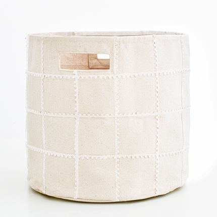 Lace Mesh Storage Basket - Ivory