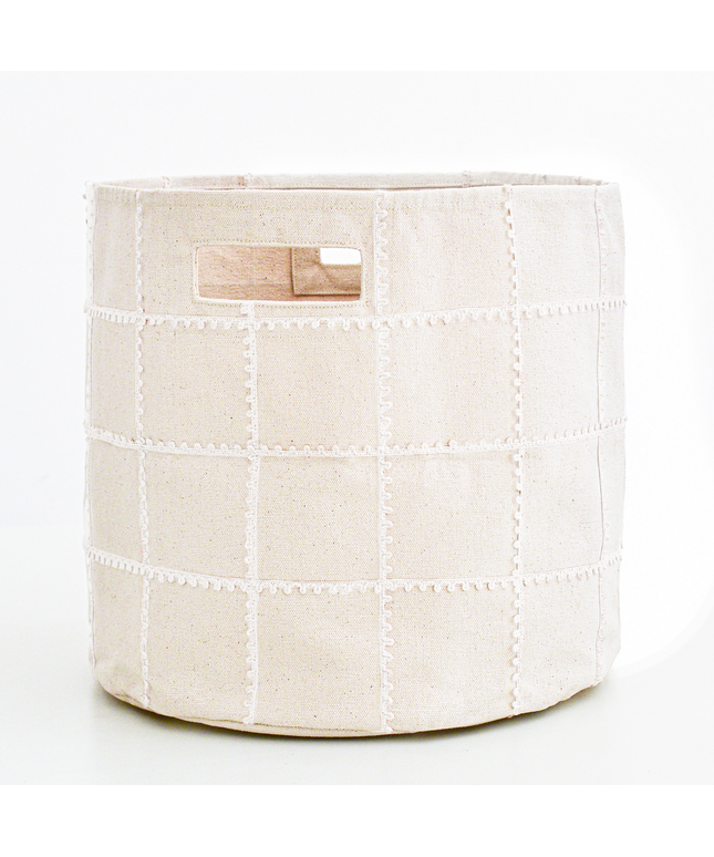 Lace Mesh Storage Basket - Ivory