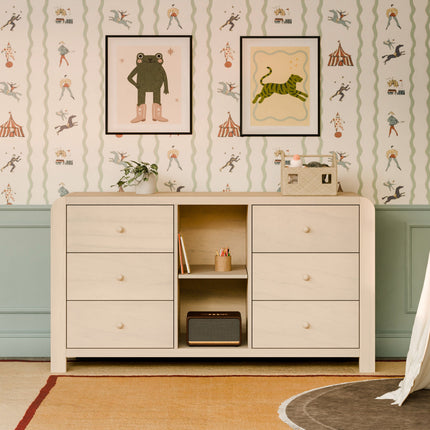 TipToe 6-Drawer Assembled Dresser with Cubbies