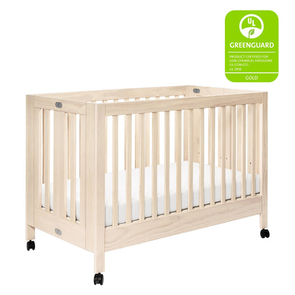 Maki Portable Folding Crib with Toddler Bed Conversion Kit