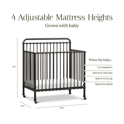 Winston 4-in-1 Convertible Mini Crib