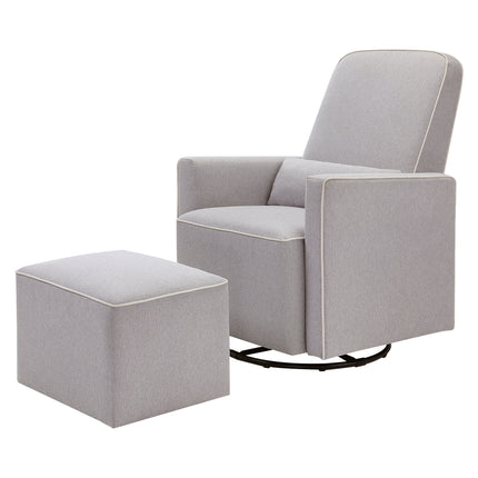 Olive Glider and Ottoman