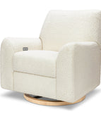 Cream Shearling with Light Wood Base