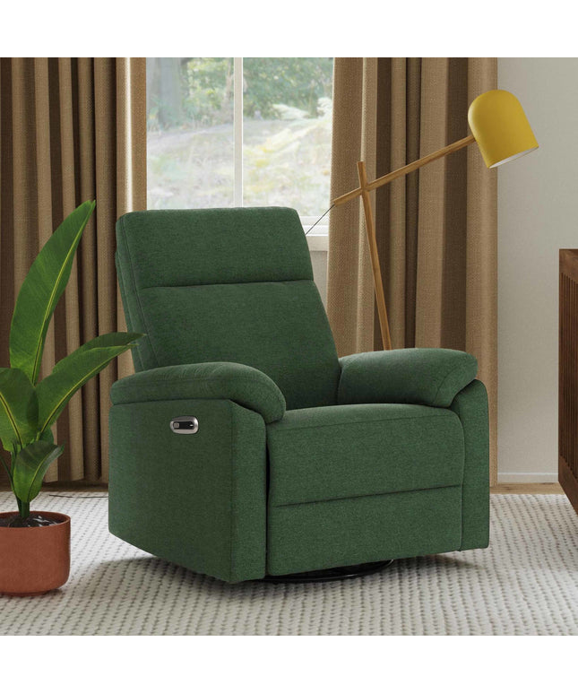 Suzy Electronic Recliner and Swivel Glider | USB Charging Port