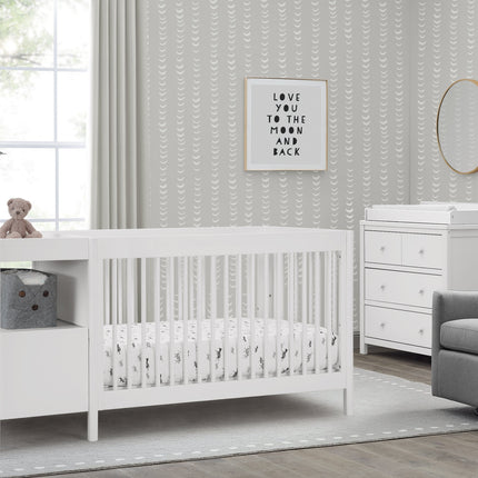 Zoe 5-in-1 Convertible Crib and Changer