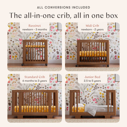 Yuzu 8-in-1 Convertible Crib with All-Stages® Conversion Kits