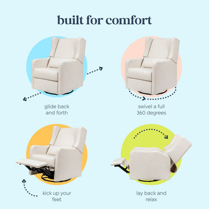 Arlo Recliner and Swivel Glider | Water Repellent & Stain Resistant Fabric