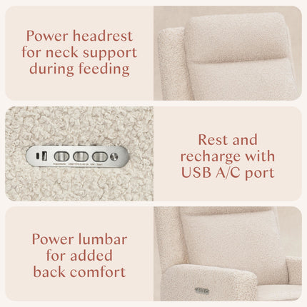 Sigi Pro Power Recliner and Swivel Glider with Power Adjustable Headrest and Lumbar Support